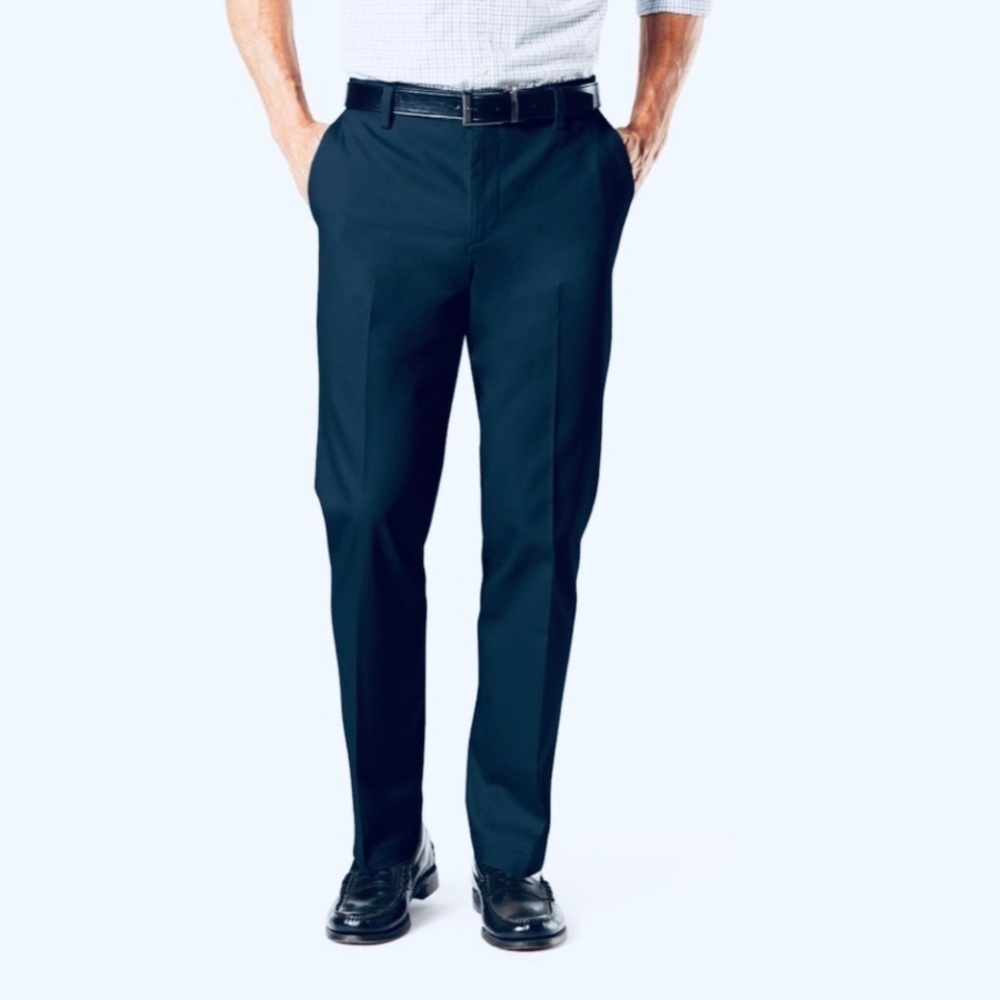 NWT DOCKERS Signature Classic-Flat Front Pants, 34x34 inch